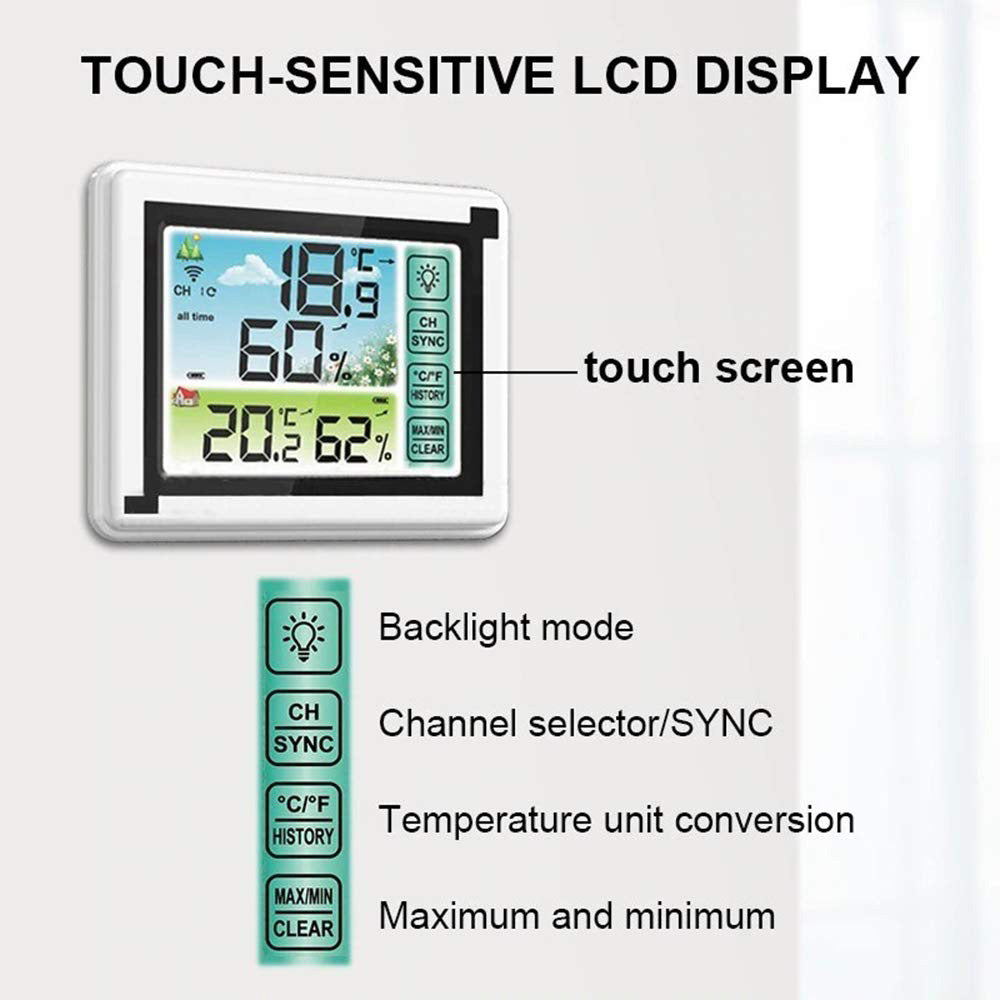 Wireless Weather Station Indoor Outdoor Outdoor Hygrometer Thermometer Weather Station - The Shopsite