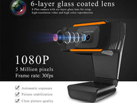 Thumbnail for 1080P Hd Webcam With Dual Microphones - Webcam For Gaming Conferencing - The Shopsite