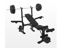 Thumbnail for Weight bench adjustable squat and chest press stands