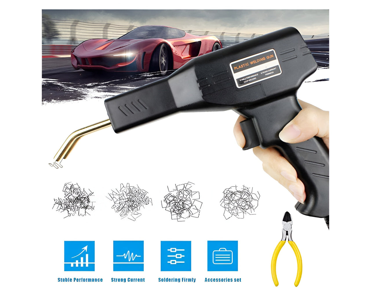 Hot Staple Plastic Welding Repair Tool for Automotive Plastic Repair
