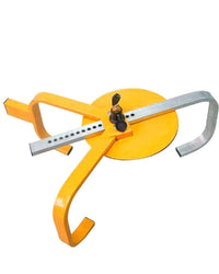 Thumbnail for Close-up of soft-coated handle on wheel clamp for grip