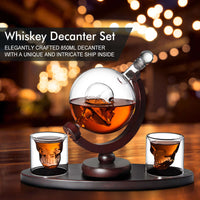 Thumbnail for 850Ml Skull Whiskey Decanter Set 2 Whisky Glasses - The Shopsite