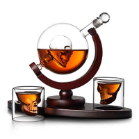 Thumbnail for 850Ml Skull Whiskey Decanter Set 2 Whisky Glasses - The Shopsite