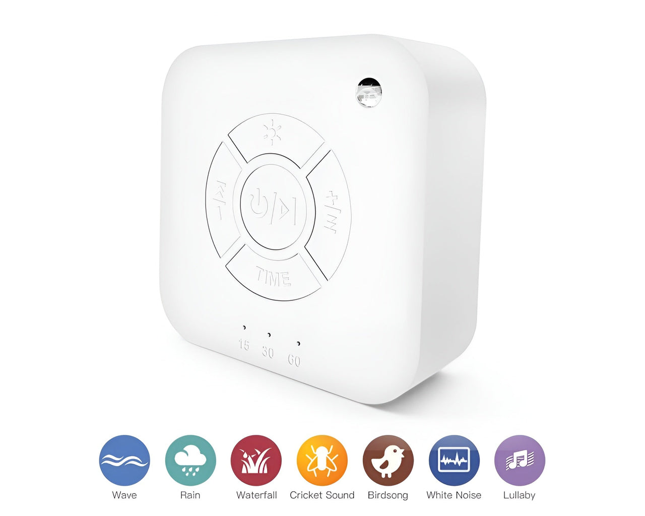 White noise machine with included USB cable