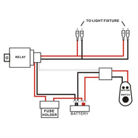 Thumbnail for LED light bar wiring harness with quick connect