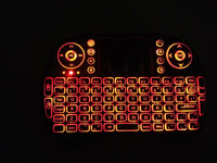 Thumbnail for Wireless Keyboard Mini Wireless Keyboard With Touchpad Mouse Combo Qwerty Keypad,Rechargeable Handheld Keyboard Remote