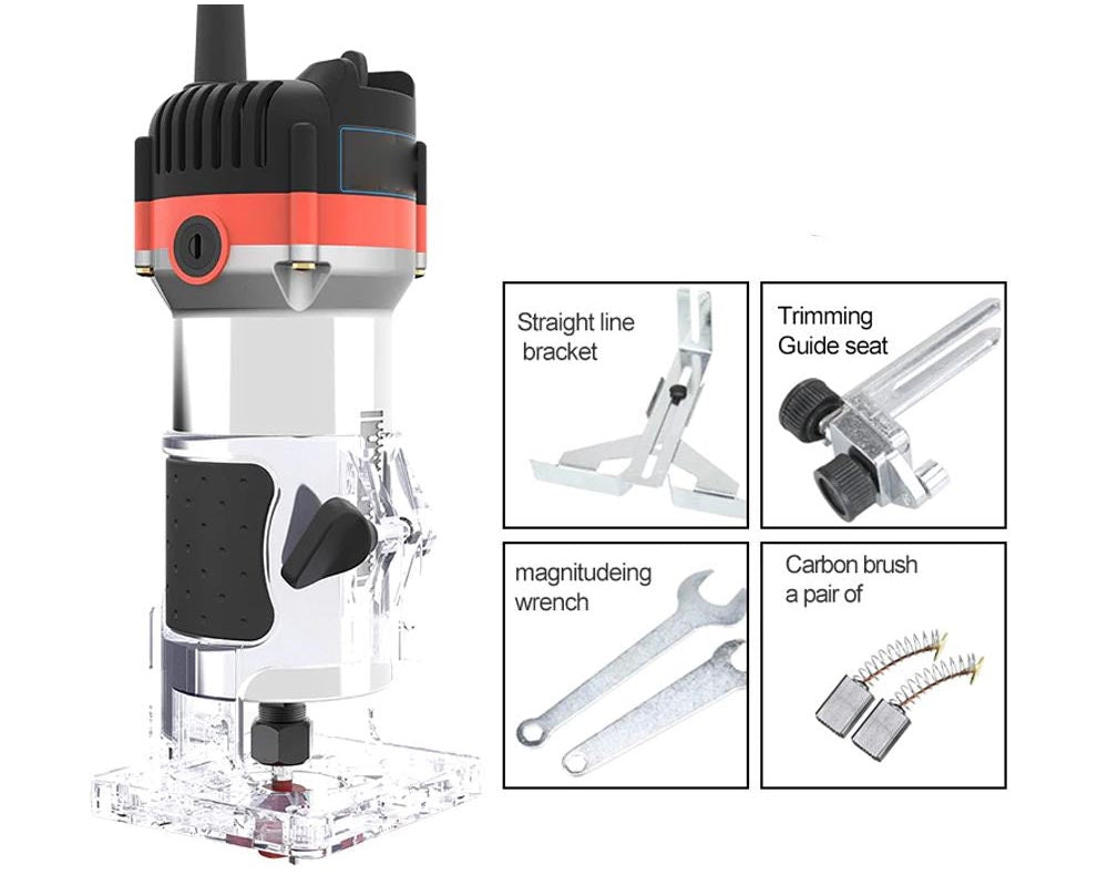 Compact wood router for DIY projects