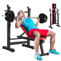 Thumbnail for Weight bench set up for core training exercises