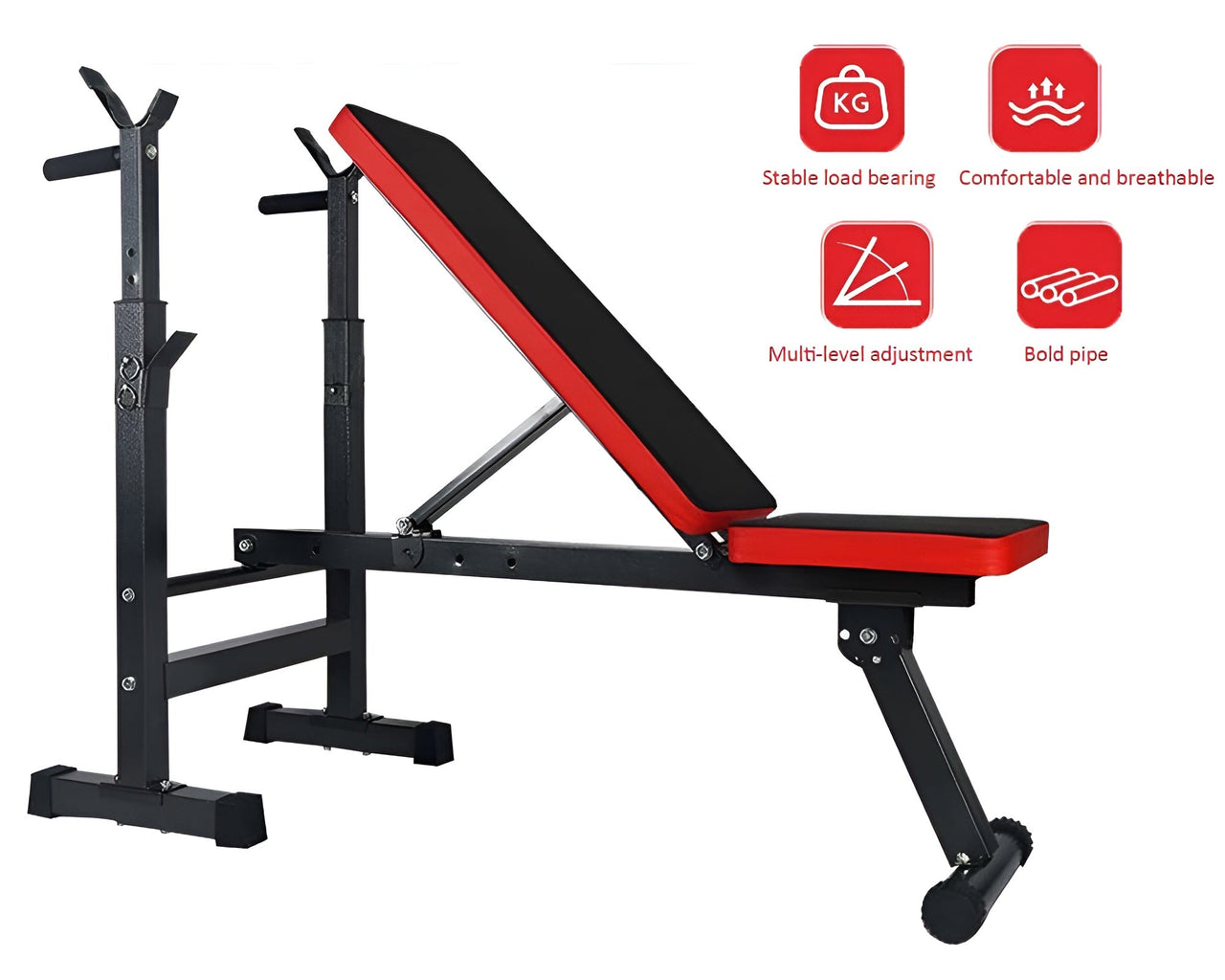Folding Adjustable Weight Bench 2 in 1 Sit Up Bench 250KG