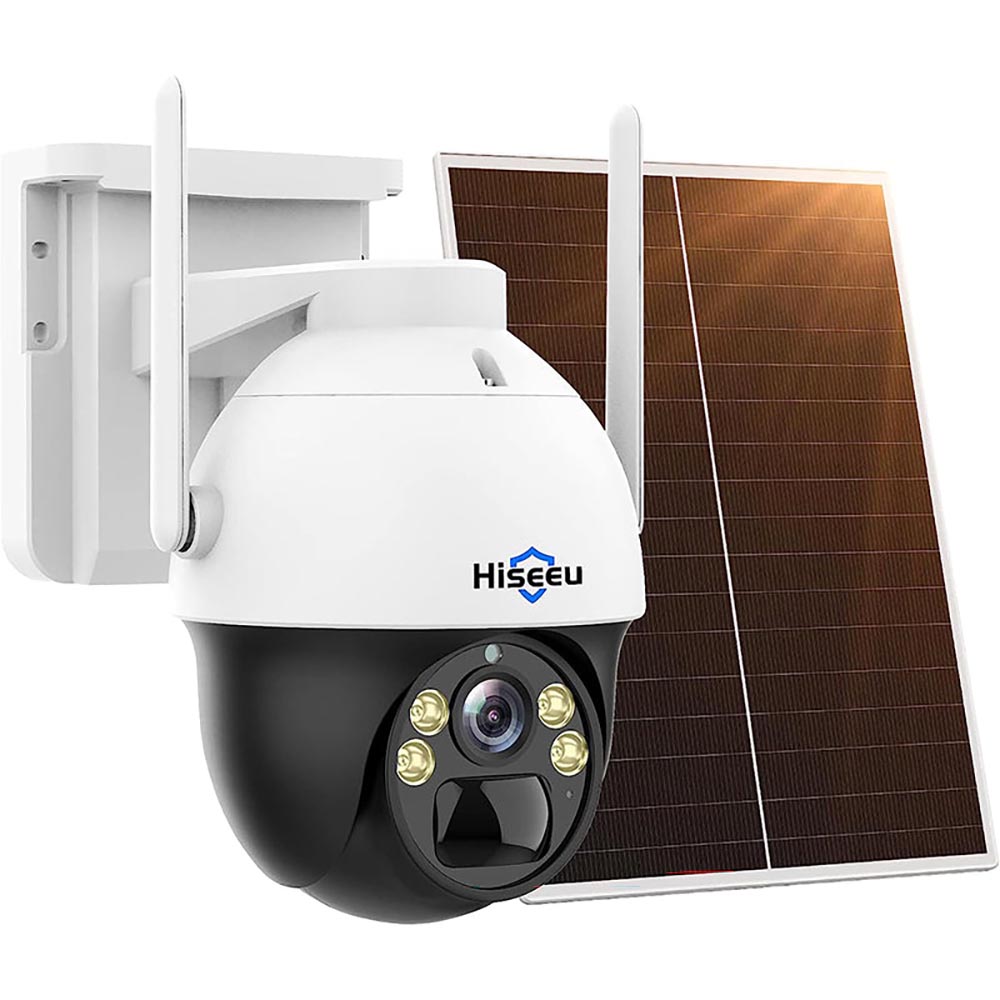 Security camera with two-way audio speaker