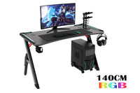 Thumbnail for ERGONOMIC GAMING DESK Gaming Table Computer Desk 140cm