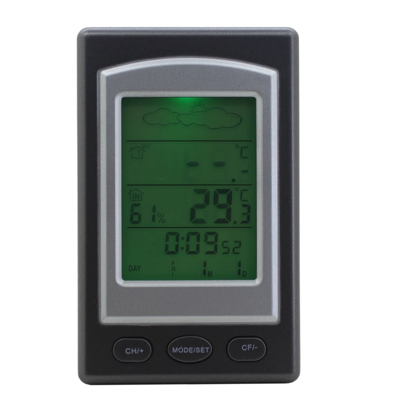 Weather Station Digital Wireless Thermometer Indoor Outdoor Temperature Gauge Receiver Transmitter Home Office Use - The Shopsite