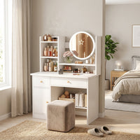 Thumbnail for Dressing table with LED Mirror