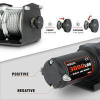 Thumbnail for Side view of electric winch showing motor and gear system