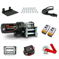 Thumbnail for Electric winch installed on outdoor vehicle