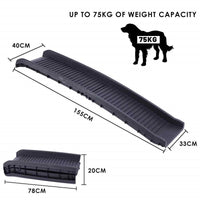 Thumbnail for Dog ramp placed beside car for pet access