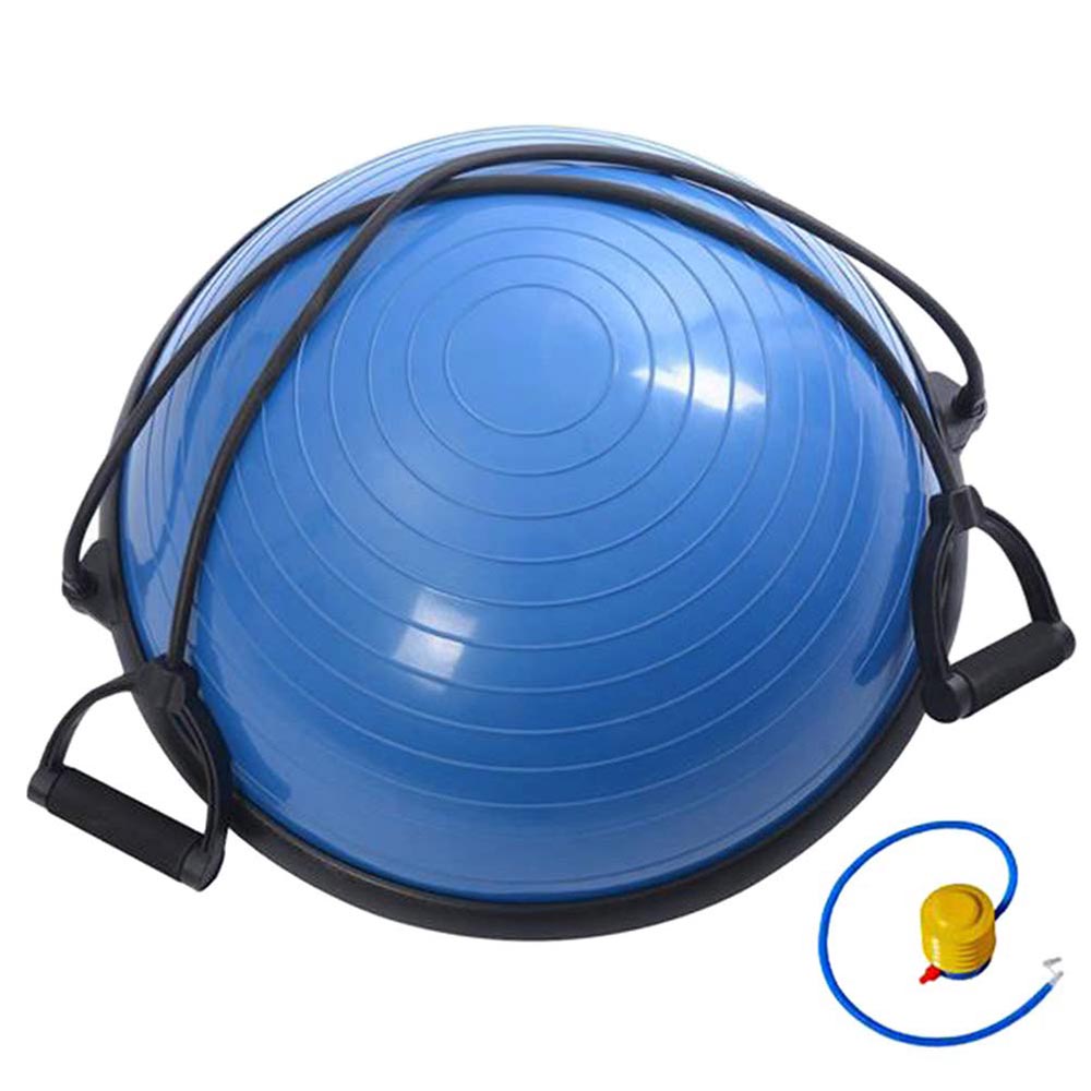 Yoga balance ball with anti-burst technology features