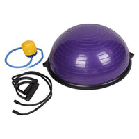 Thumbnail for Trainer Exercise Yoga Half Balance Ball With Resistance Bands