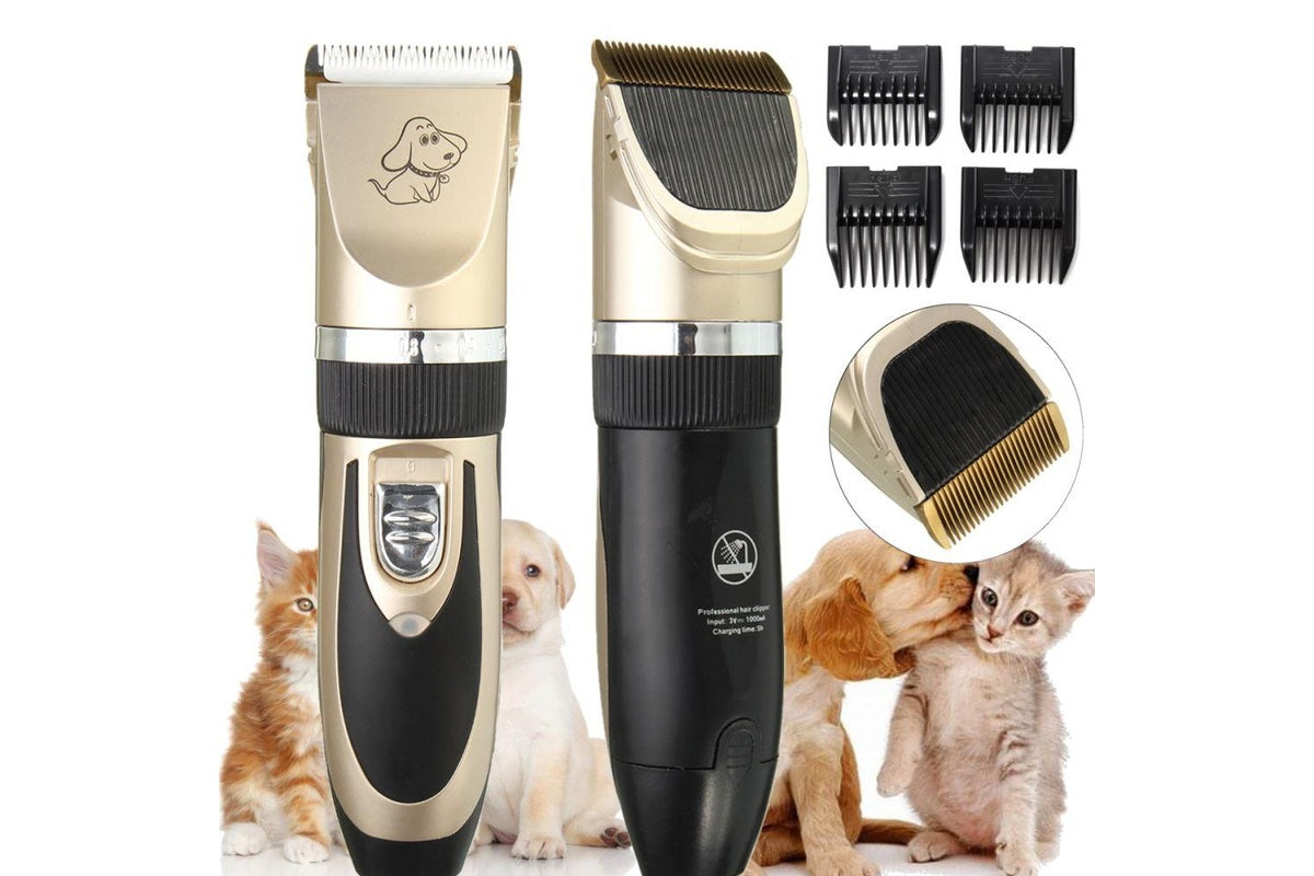 Dog clippers with rounded safety blade edges