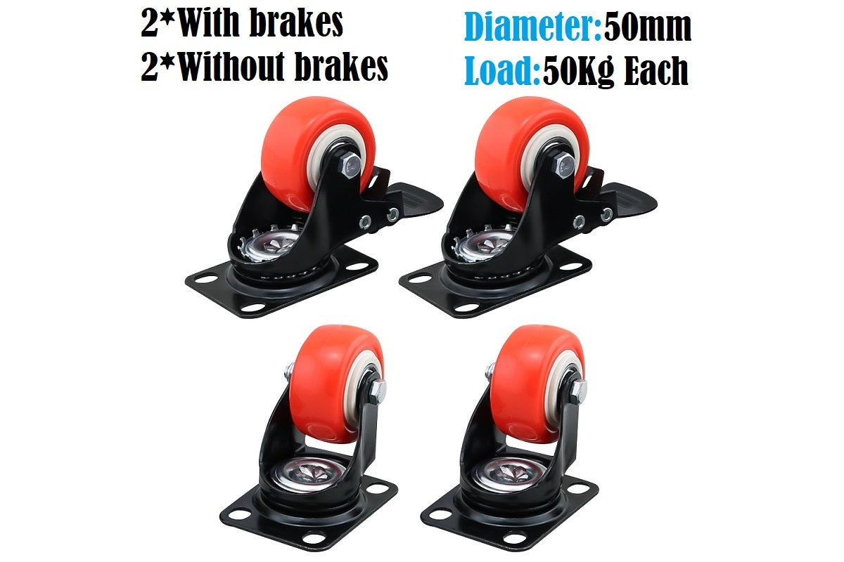 Caster wheels used on furniture base