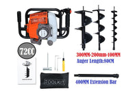 Thumbnail for Post hole borer 72CC packed with user manual and accessories