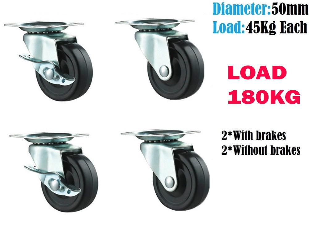 Caster Wheels Trolley Wheels Kit