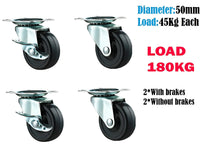 Thumbnail for Caster Wheels Trolley Wheels Kit