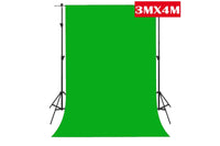 Thumbnail for Chromakey Green Screen Backdrop 3M X 4M Muslin Background