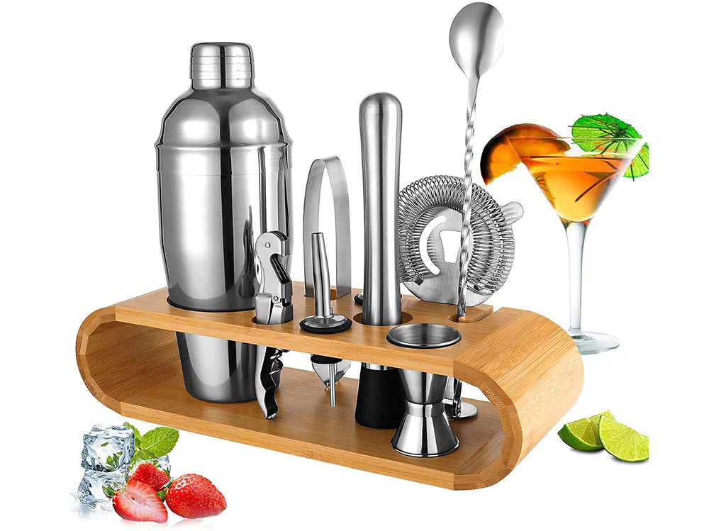 Cocktail shaker stainless steel close-up