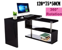 Thumbnail for Computer Desk Table with bookshelf