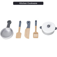 Thumbnail for Wooden Play Kitchen Kids Kitchen Set Pretend Playset