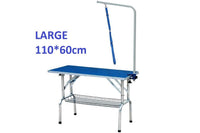 Thumbnail for Adjustable grooming arm attached to table