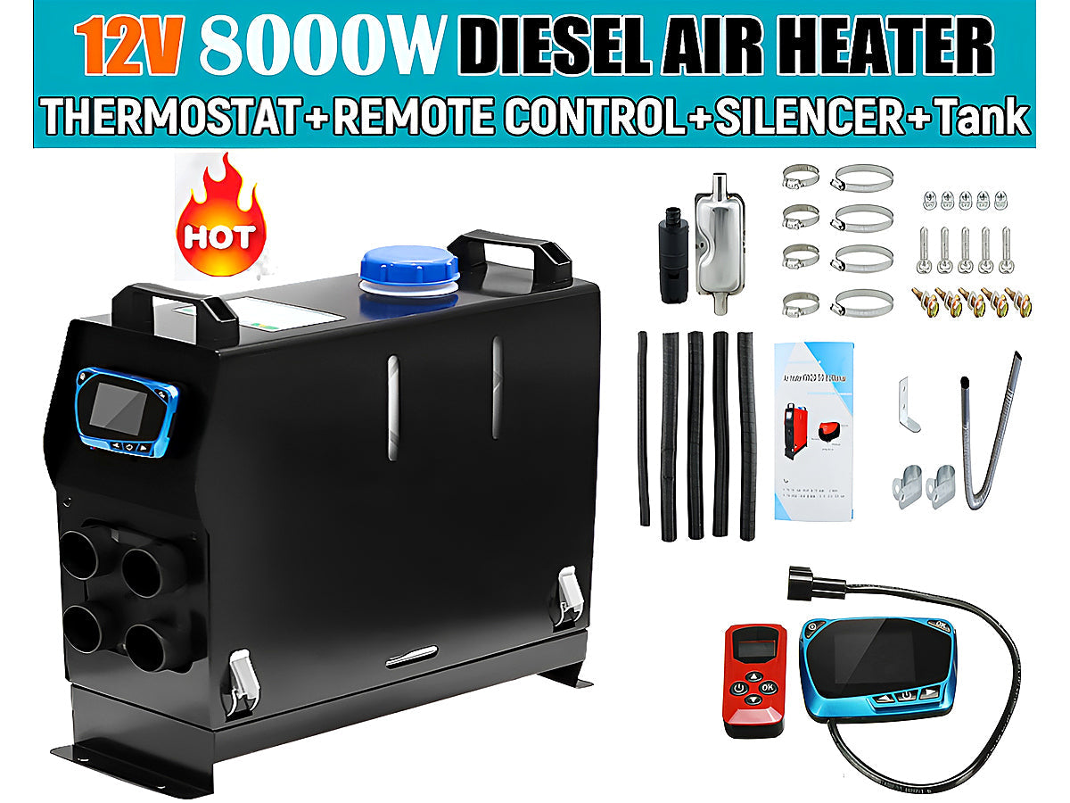 Remote control for diesel heating unit