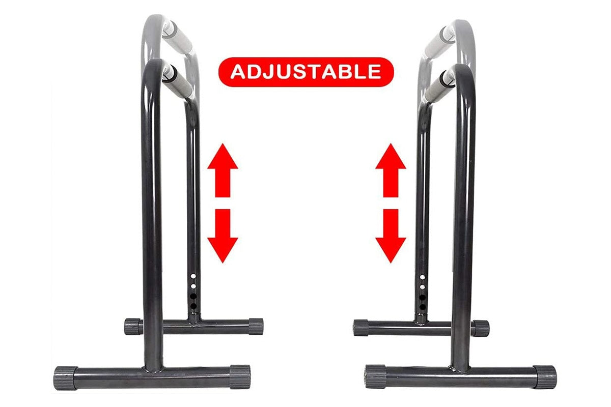 Dip bars dip stands showing sturdy base bars