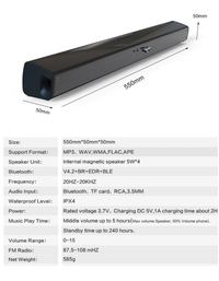 Thumbnail for Bluetooth Soundbar Speaker Sound Bar