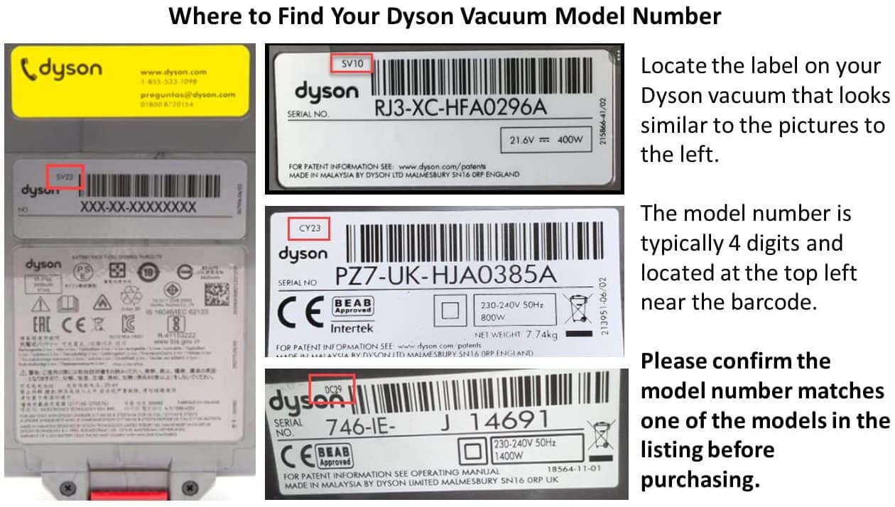 Dyson V6 Battery 3000mAh Replacement