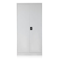 Thumbnail for Lockable doors of steel filing cabinet with key inserted