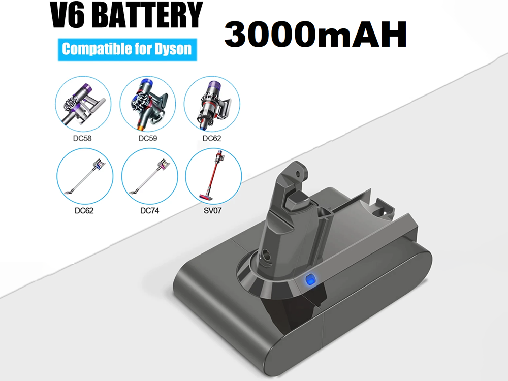 Dyson V6 Battery 3000mAh Replacement