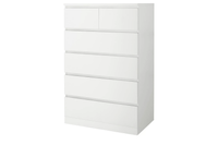 Thumbnail for Tallboy dresser showing large and half drawers