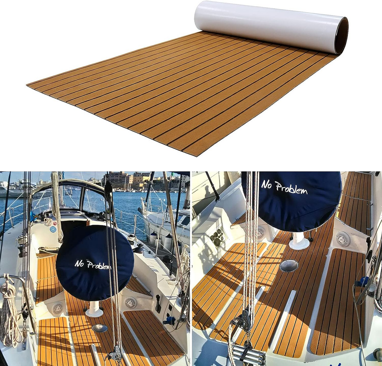 Marine Carpet Teak Boat Flooring Mat EVA