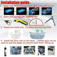 Thumbnail for Marine Carpet Teak Boat Flooring Mat EVA