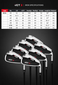 Thumbnail for PGM Men Golf Clubs Set with Bag 12clubs