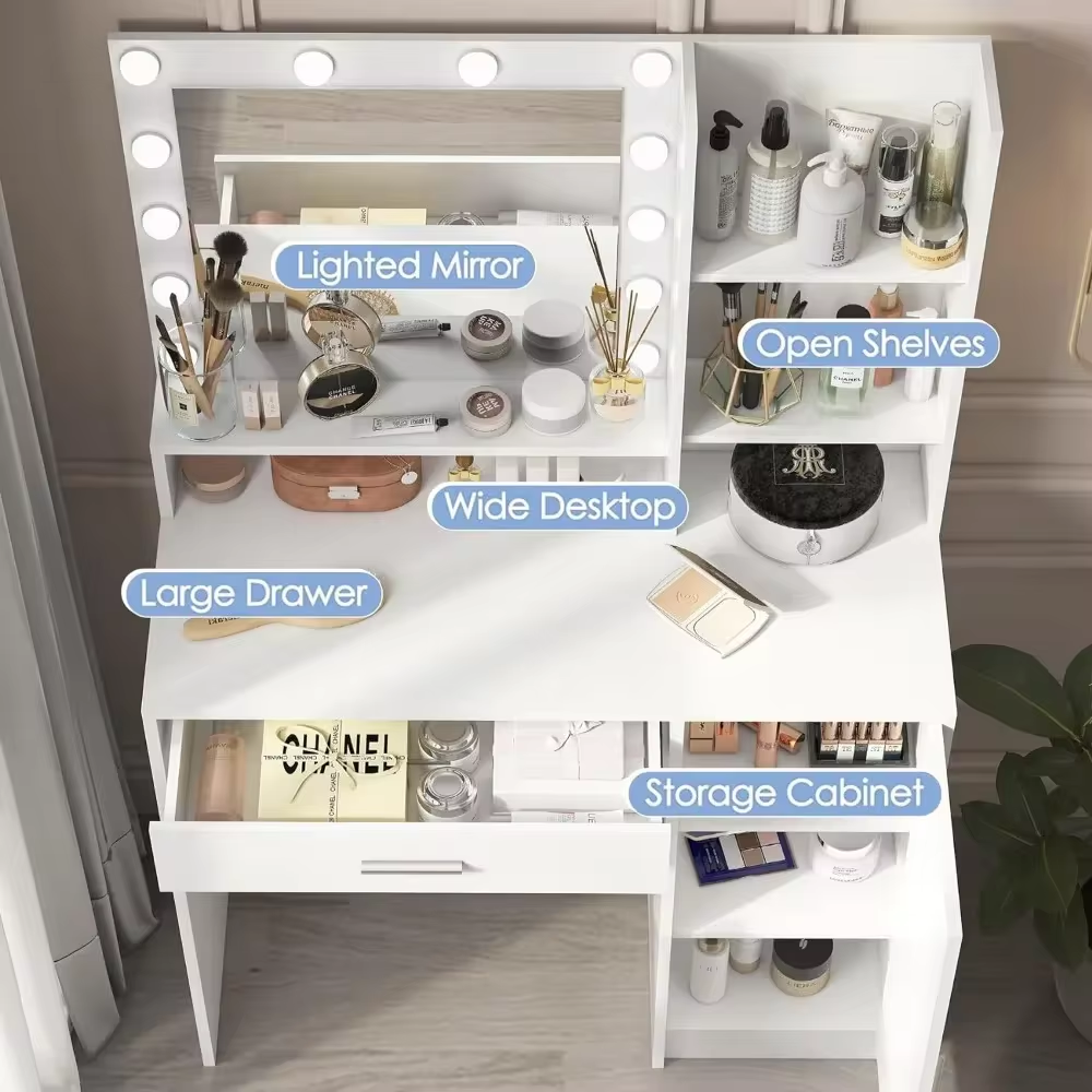 Dressing Table with LED lights