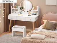 Thumbnail for Dressing table with pinewood legs