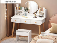 Thumbnail for Dressing Table with Mirror and Stool