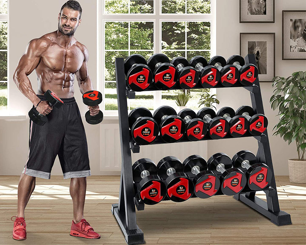3-Tier Dumbbell Rack for Home Gym