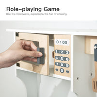 Thumbnail for Wooden Play Kitchen Kids Kitchen Set Pretend Playset