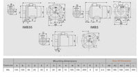 Thumbnail for Electric motor showing rotating speed label