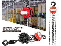 Thumbnail for Chain Block Tackle Hoist 3M 2T