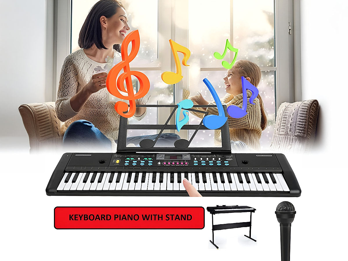 Electronic Keyboard Piano and Piano Stand